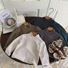 Children'S Bottoming Shirt Autumn New Boys Striped Semi-Turtleneck Bottoming Korean Version Of The Top Tide