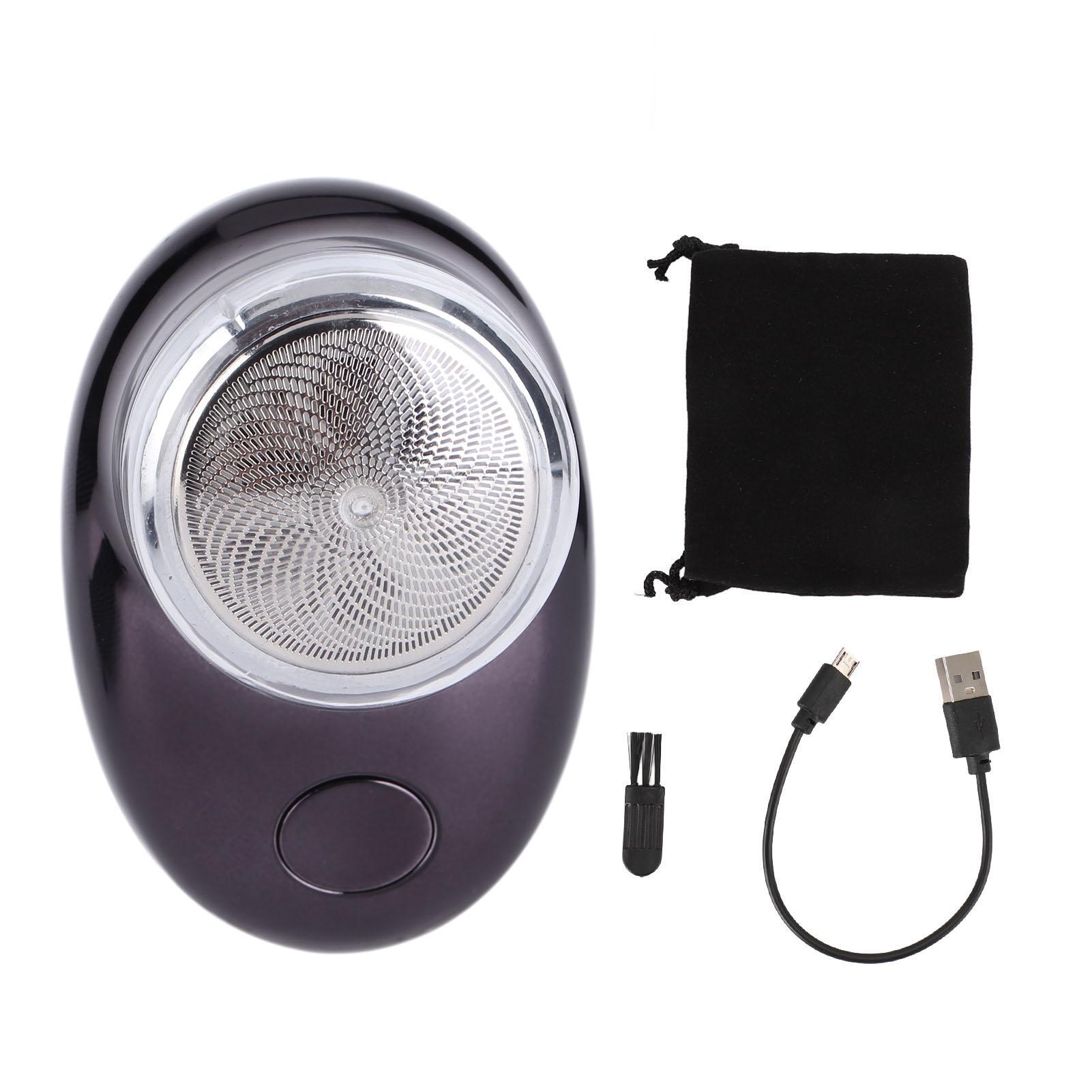 

Электрическая машинка для стрижки бороды, тонкая стрижка, нержавеющая сталь, USB-перезаряжаемый портативный триммер для бороды Black Plated