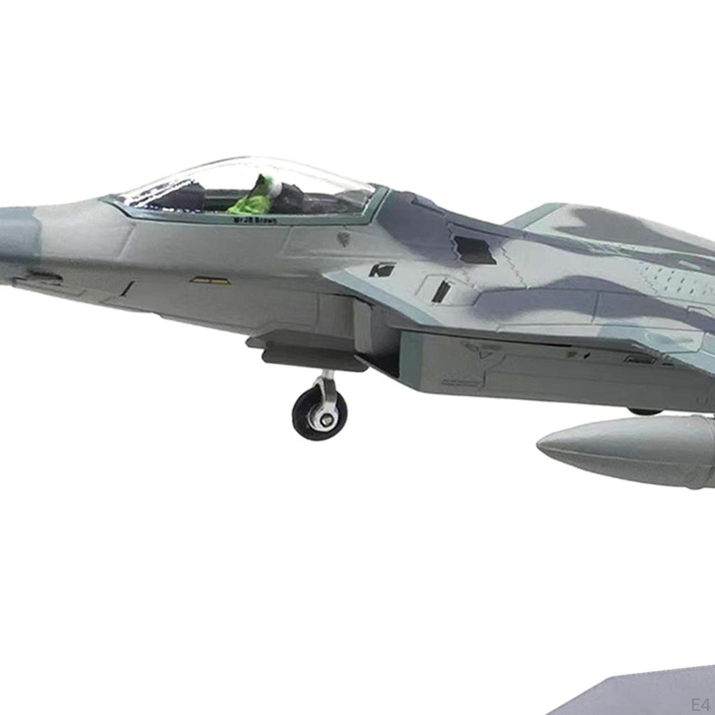 1/100 Scale F22 Fighter Aircraft Model with Display Stand for Home And Office
