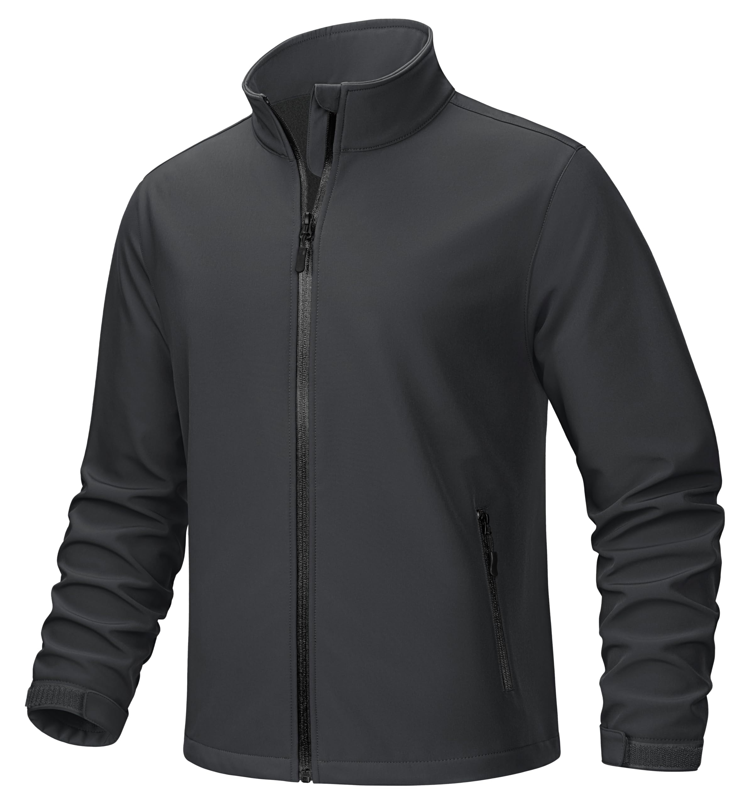 TACVASEN Warm Sports Jacket with Multiple Perfect for and Dark Size XL Men s Windproof, Water-Repellent, Fleece-Lined Zip-Up Outerwear, Pockets,