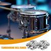 50Pcs Double Ching Ring Tambourine Bell Rings Cymbals Accessories Stainless Steel Cymbals Tambourine Ring Jingle Effect Drum