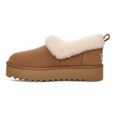 Grubosole Casualowe Botki Śniegowe Damskie buty Brązowe 1166733-CHE
