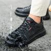 Scarpe di Sicurezza in Pelle di Mucca Stivali da Uomo Punta Composita Scarpe Elettricamente Isolate Scarpe da Lavoro Antiscivolo Antiperforazione Indistruttibili