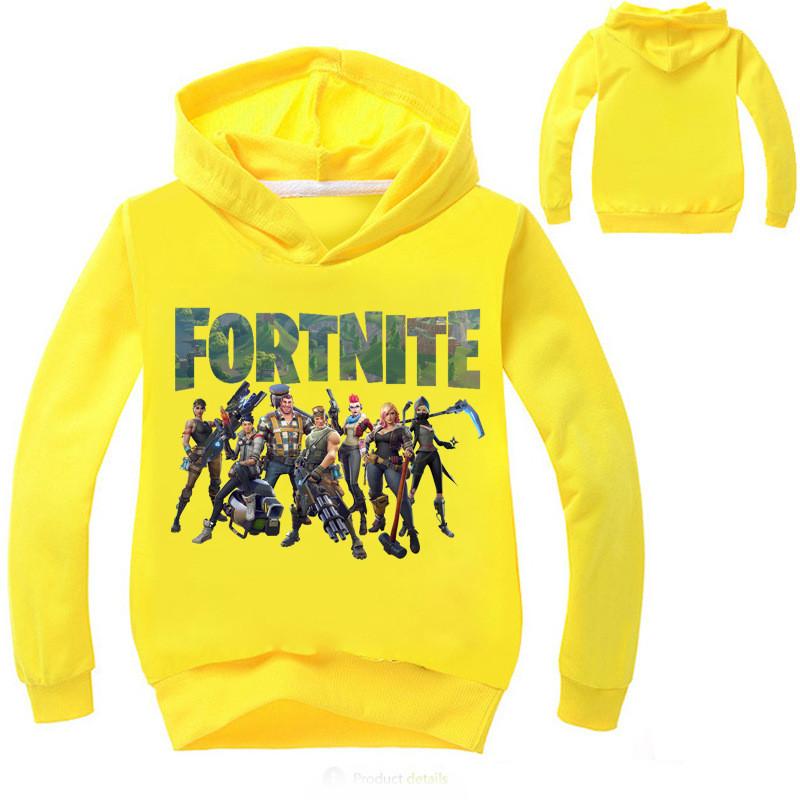 Fortnite Kids Hoodie Boys Girls Jumper Sweatshirt Pullover Jumpsuit With Comfortable Cotton Blend Fabric