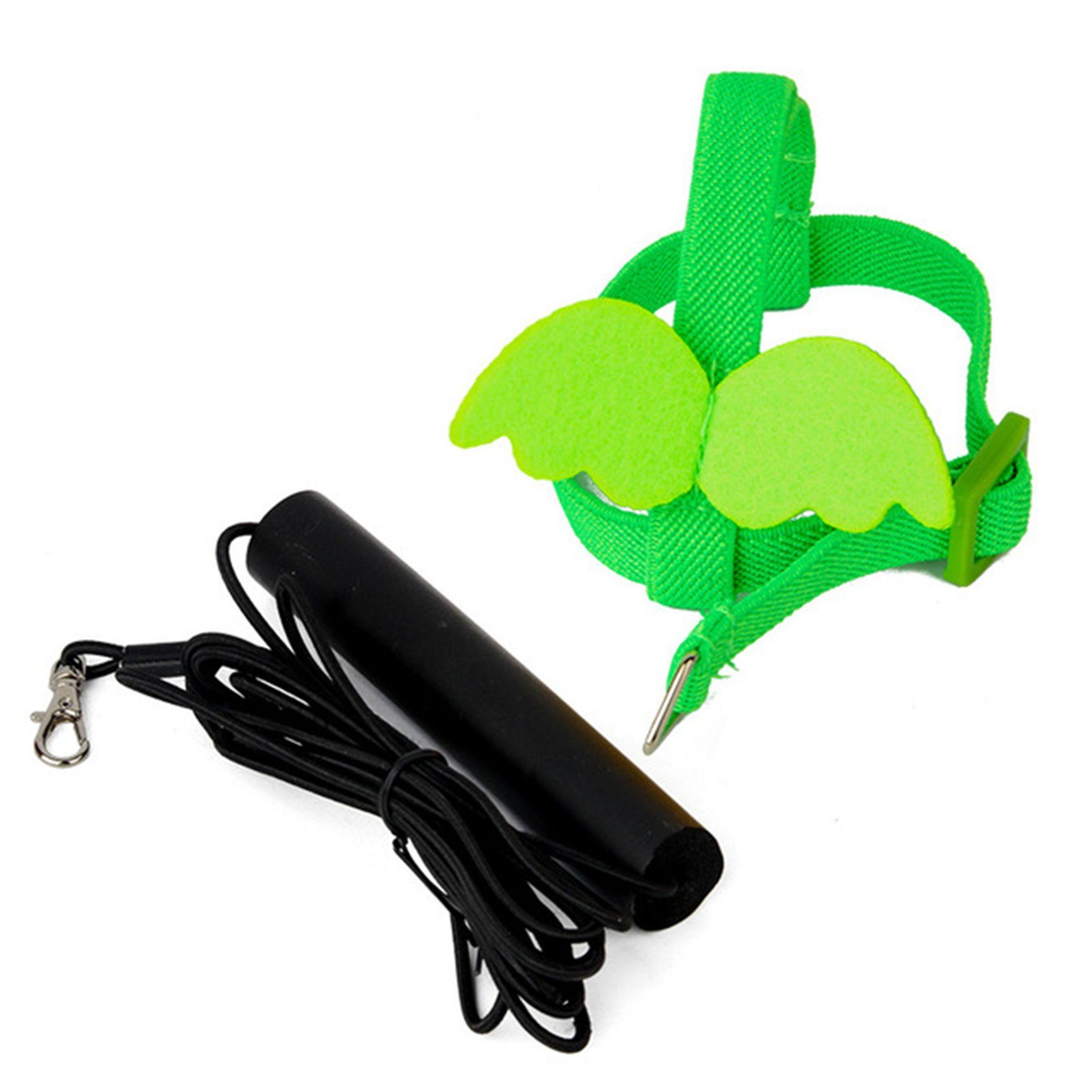 

Веревка с крылом для тренировки полета птицы, тяговый ремень для птицы, нейлоновая шлейка для птицы, веревка для тренировки полета, защита от укусов 1PC-green