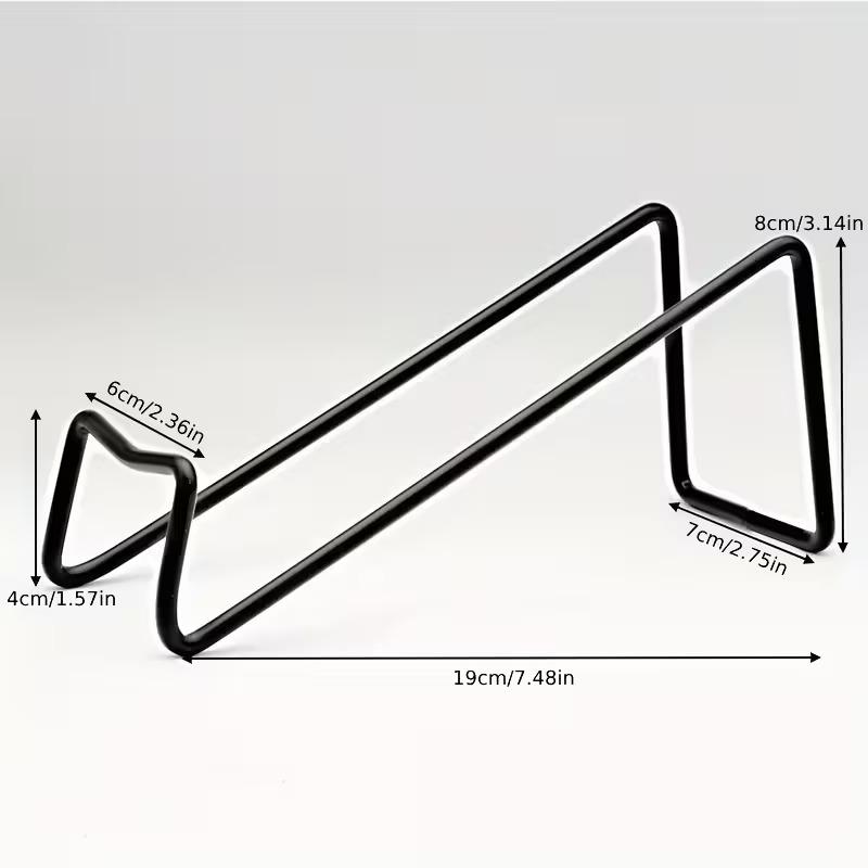 4pcs Elegant Black Iron Wine Bottle Holders Space-Saving Tabletop Wine Rack for Kitchen & Dining Decor Home Kitchen Organizer