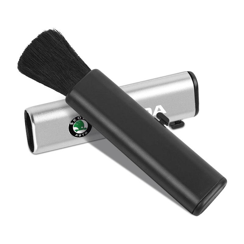 Car Air Conditioner Outlet Clean Brush Dust Remover Accessories For Skoda Octavia MK2 MK3 2 3 A7 Fabia Karoq Kodiaq Superb Rapid Kamiq
