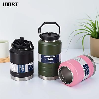 1,5L/2,0L Edelstahl Thermosflasche mit Griff für Outdoor Camping, Tragbare Sportflasche, Doppelwandige Vakuumisolierte Flaschen