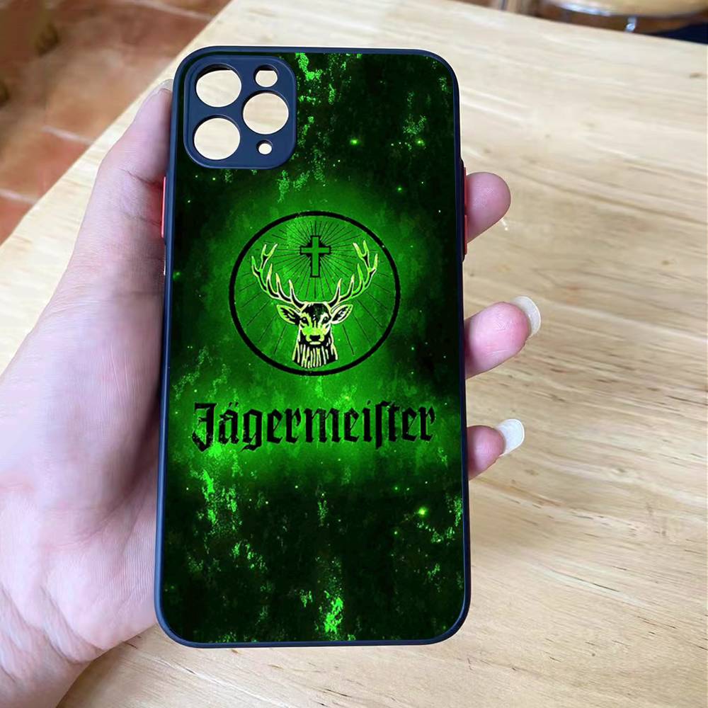 

Горячий J-Jagermeisters Ударопрочный Для iPhone X XS 11 12 13 14 15 16 pro Mini MAX прозрачный Матовый Чехол для Телефона iPhone 13
