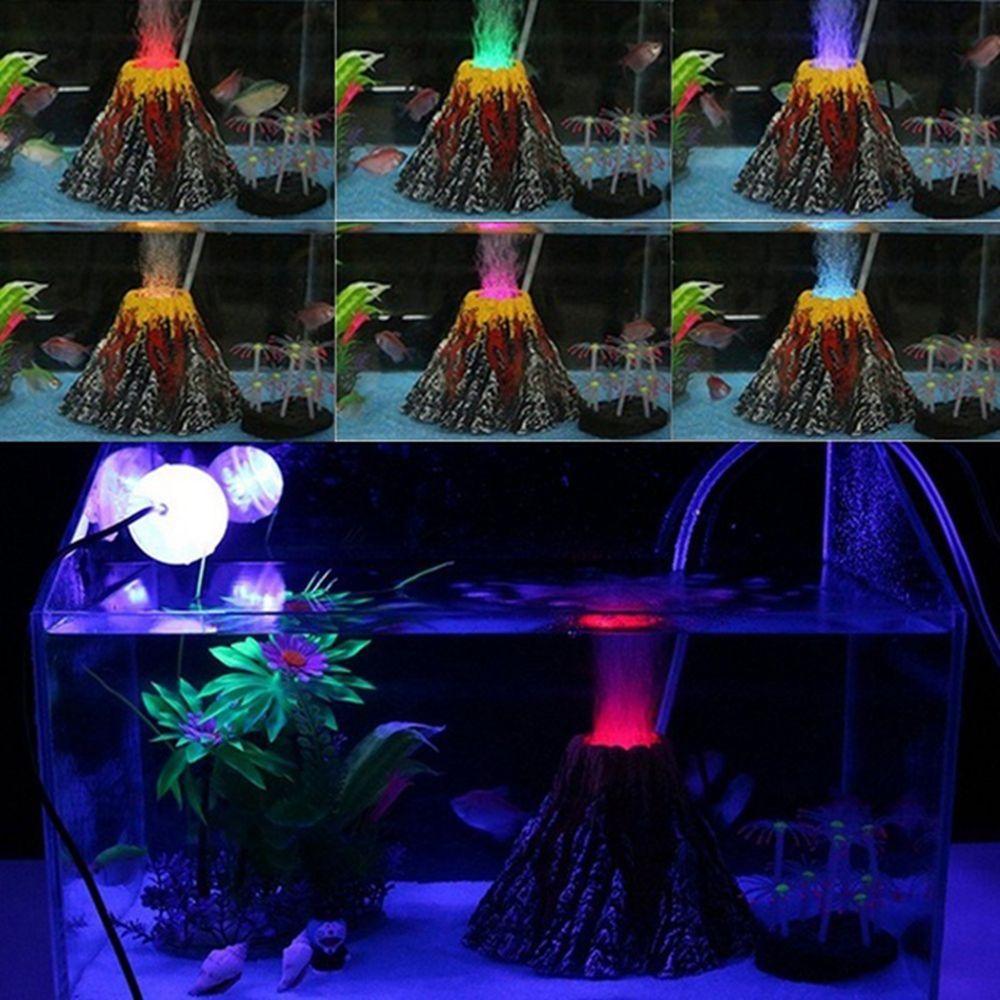 Simulation Volcano Tank Accessories Aquatic Pet Supplies Fish Tank Decor Micro-landscape Air Stone