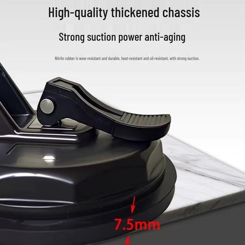 Heavy-Duty Aluminum Alloy Triple-Claw Glass Handling Suction Cup Tool