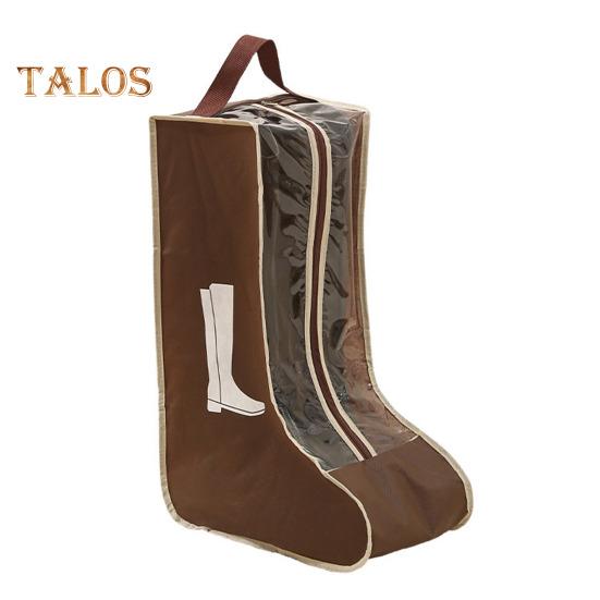 

1/2 шт. Сумки для хранения обуви с ручкой, застежкой-молнией, прозрачный визуальный дизайн, водонепроницаемые, пылезащитные, дорожные, длинные сумки для обуви Long 1pc коричневый