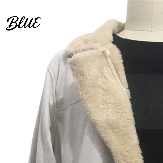 Plus Size Men for Outdoor Leather Thicken Color Faux Coat Solid Winter Jacket