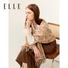 ELLE Women's 100% Merino Wool Jacquard Scarf & Shawl Gift Set