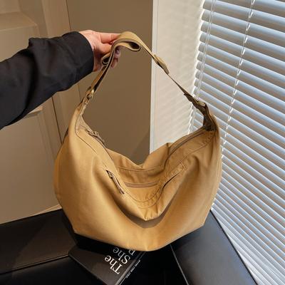 Lazy Wind Messenger Bag Women's Large-capacity Simple Casual Shoulder Bag Street Tide Fashion Breast Bag