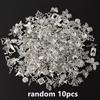 Random Mix 10/20/30/50/100pcs Alloy Metal Charm Sun Moon Star Butterfly Cross Sea Animal Pendants For Jewelry Making Accessories