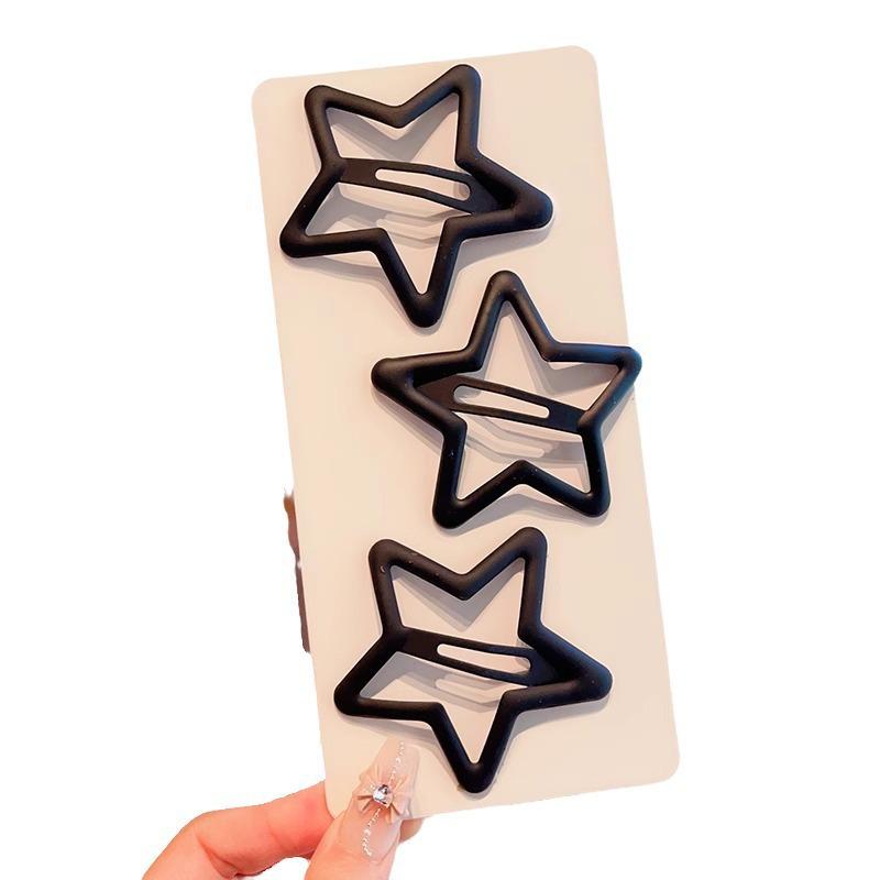 Children's Glitter Star Hair Clips - Cute Bangs Accessories for Girls