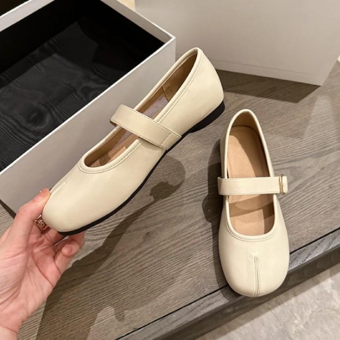 Sheepskin Version~ Round Head Doudou Shoes Women's 2025 New Late Evening Wind French Mary Jane Shoes Versatile Shallow Mouth Single Shoes