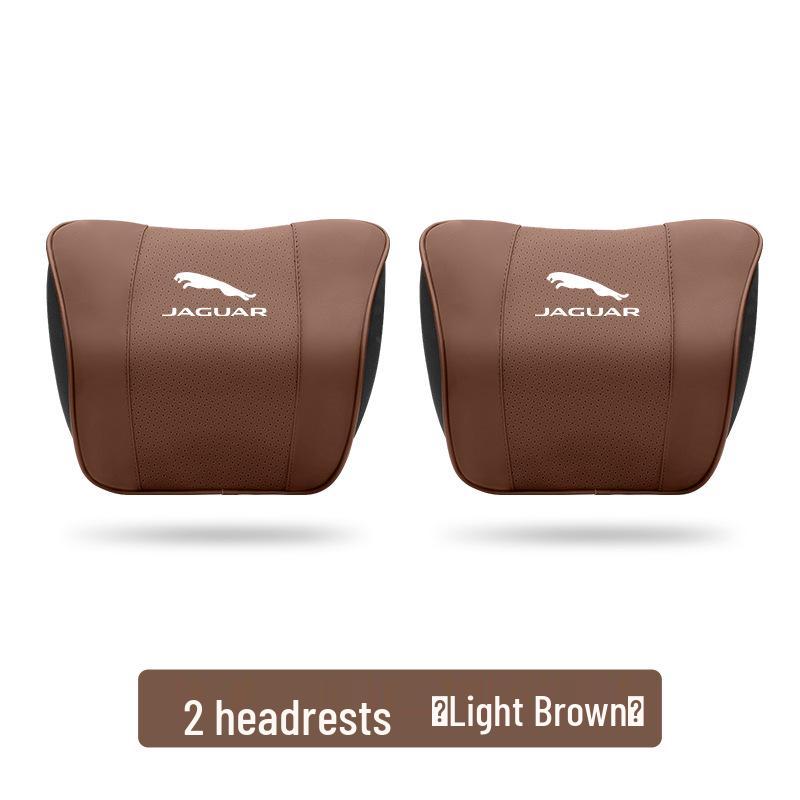 Compatible with Jaguar XEL, XFL, E-PACE, XE, XF, XJ headrests and neck pillows, interior trim accessories.