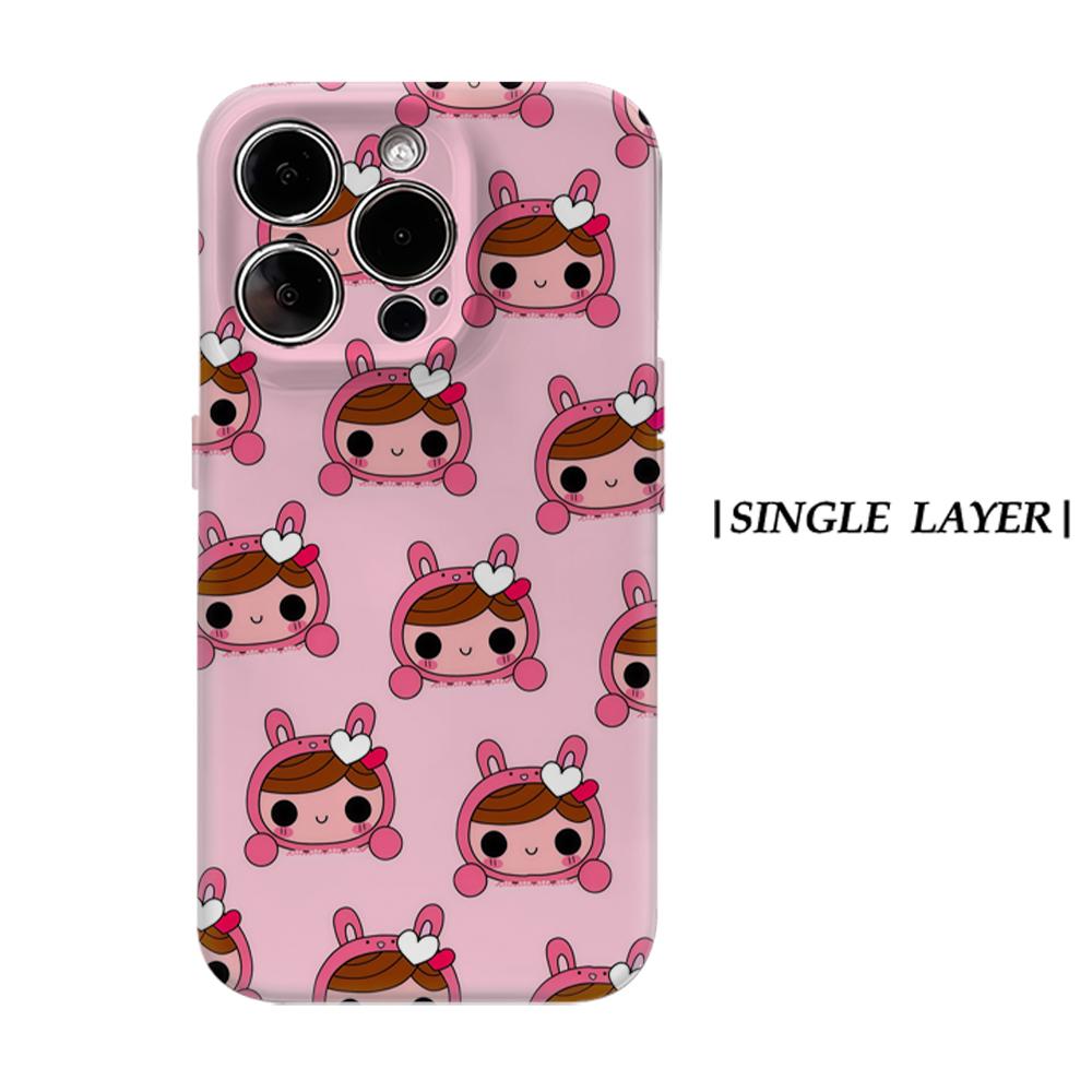 

Bunny-EaredFor Magnetic Phone Case for IPhone 17 16 15 14 13 Pro Max Plus Single Double-layer Tough Case IPHONE17PROMAX