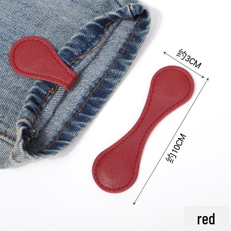 Retro-Leder-Magnetischer Saumverschluss zum schnellen Kürzen von Hosen ohne Nähen
