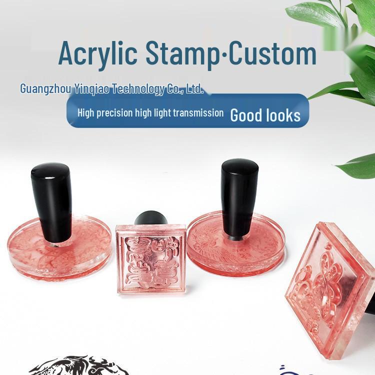 Custom DIY Wooden Rubber Stamp for Engraving and Journal Design