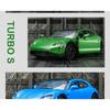 1/36 Porsche Taycan Turbo S Cross Turismo Alloy Sports Car Model Diecast Metal Race Vehicles Car Model Sound Light Kids Toy Gift