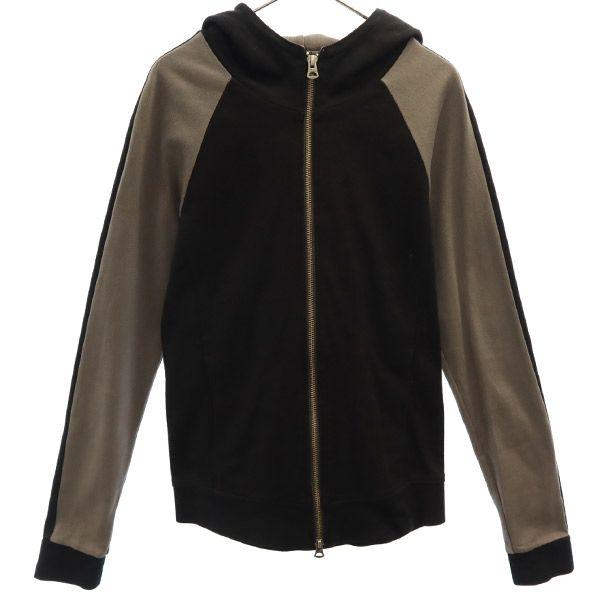 

THEE OLD CIRCUS Long sleeve sweat Zip hoodie Black x gray Women Used