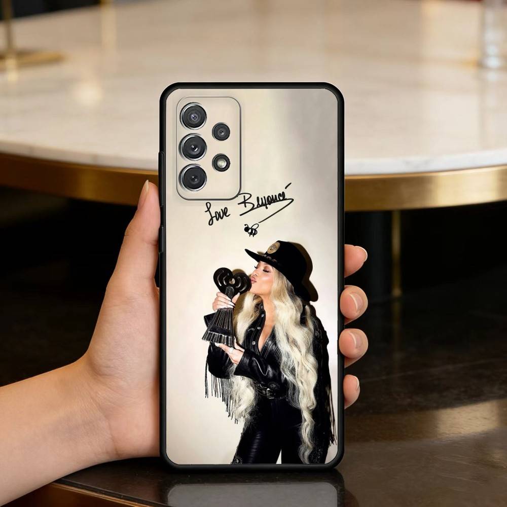 Beyonce C-Cowboy C-CarterS Phone Case For Samsung Galaxy A73,A72,A71,A70,A53,A52,A51,Soft Silicone Black Cover
