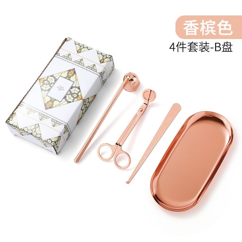 Stainless Steel 3-Piece DIY Candle Tool Set - Candle Extinguishing Cover Wick Trimmer & Extinguisher for Scented Candles