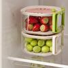 Fruit Strainer 2 In 1 Drainer And Strainer Multi-function Drain Basket Fruit Vegetable Washing Basket With Lid Drainer Tool Bowl
