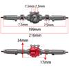 SCX10 II Aluminum Alloy CNC Front Rear Axle Set 30T/8T for 1/10 RC Crawler Axial AR44 90047 90046 AX90060 Builders Kit Upgrade