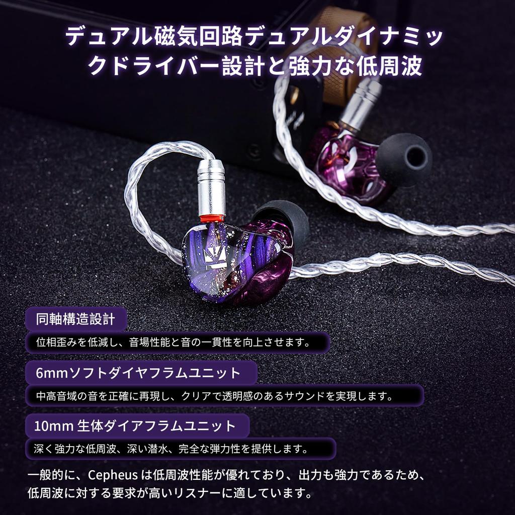 Yinyoo KBEAR Cepheus KB16 Monitors Wired Earphones Chinese Earphones HIFI Dual Magnetic Circuit Dynamic Driver 6 KBEAR Custom BA Units Resin Face