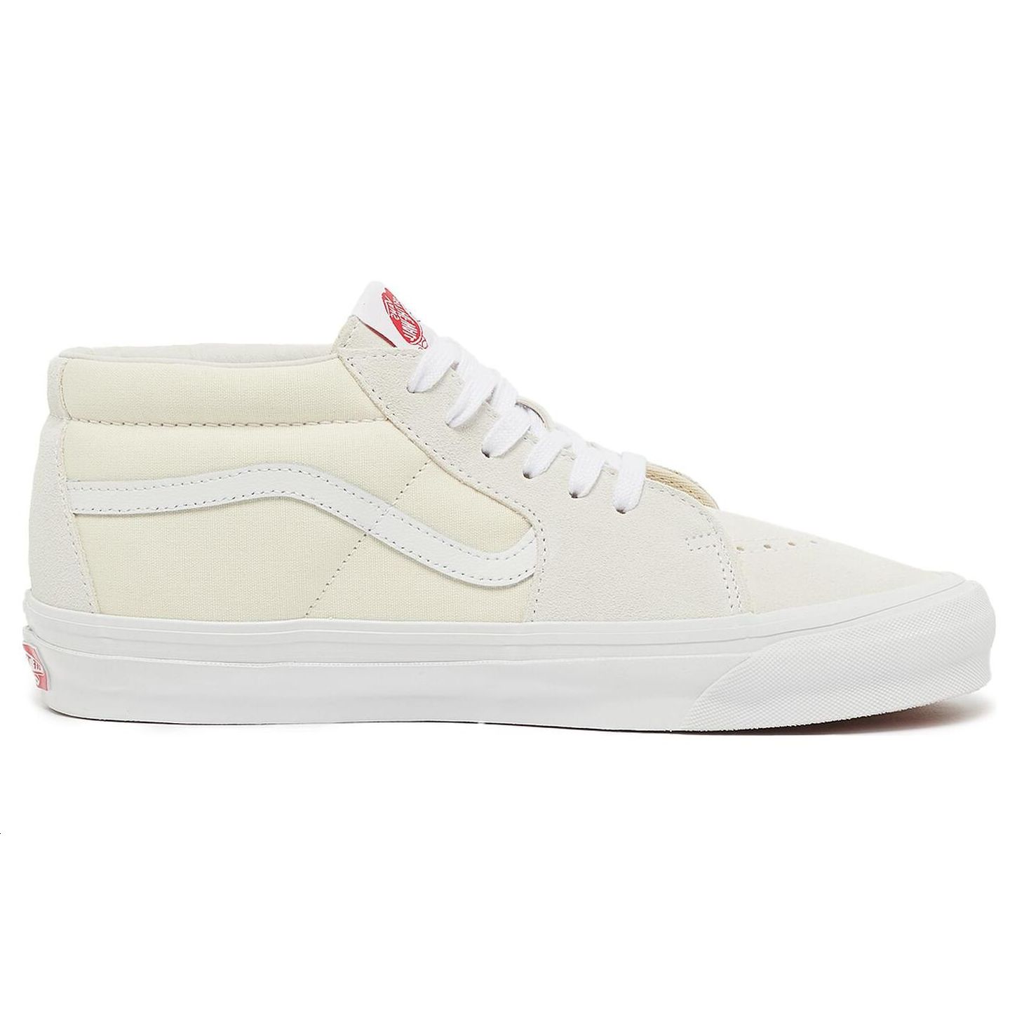 Кроссовки унисекс Vans OG Sk8-Mid LX цвета слоновой кости белые VN0A4BVCWWW 38 — фото 2