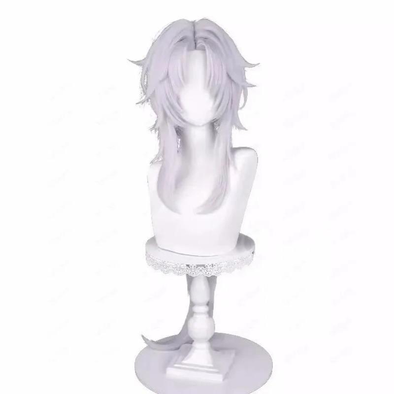 

Игра Honkai Star Rail YingXing, парик для косплея, новый клинок, серебристо-белый длинный хвост, термостойкие парики из синтетических волос Wig Only бежевый