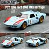 WSX2 1:32 1966 Ford GT40 Alloy Track Sports Car Model Diecast Metal Toy Racing Car Vehicles Model Simulation Collection Children Gift