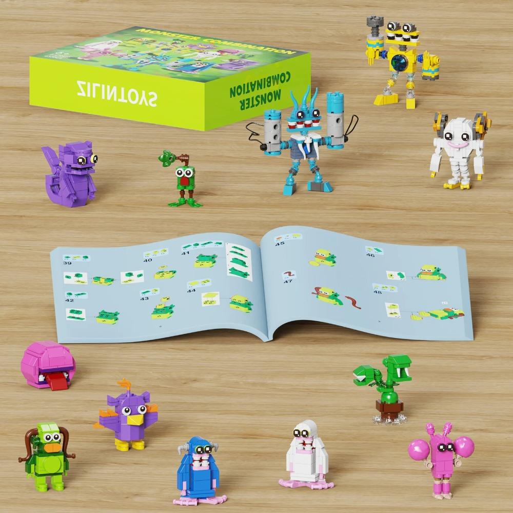 Cartone Animato Musica Sviluppa I Miei Mostri Canterini Wubbox Mostri Soprannaturali Completo con Manuale di Carta Giocattoli Blocchi da Costruzione per Bambini Regalo