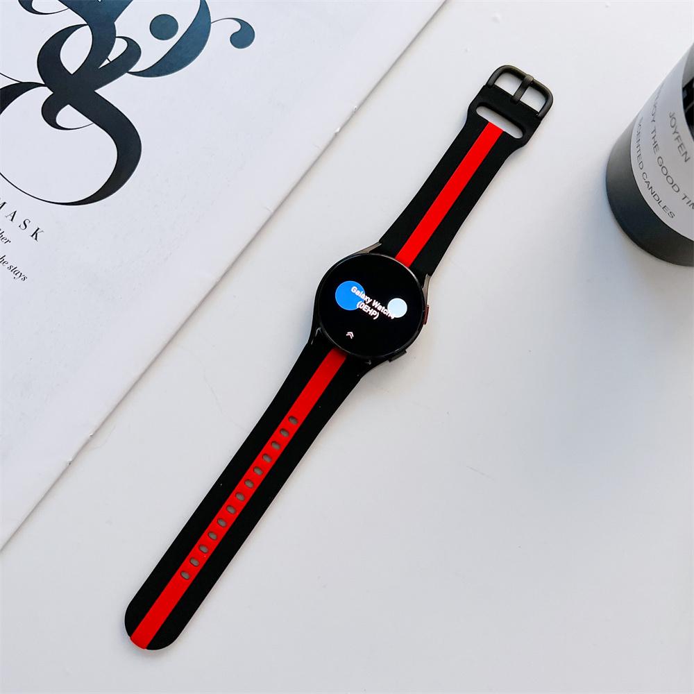 Sportovní proužek silikonový řemínek pro Samsung Galaxy Watch 4 5 6 Classic 40 mm 46 mm 43 mm 47 mm Přezka Náramek na zápěstí Galaxy Watch 4 42 44 mm Příslušenství