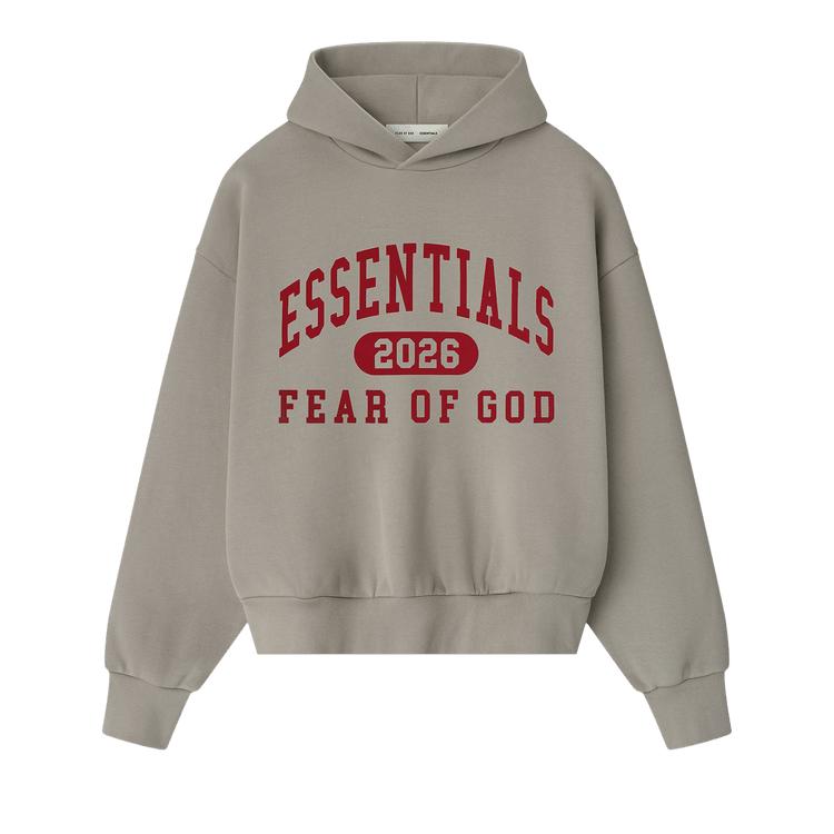 Herren Kapuzenpullover Fear of God Essentials Klassischer Hoodie Rauchgrau M