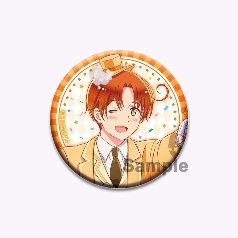 

32/44/58 мм Hetalia World Stars аниме круглая брошь ручной работы изысканные эмалированные булавки для лацкана для подарочной одежды шляпа аксессуары для рюкзака 44mm
