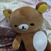 Cute Tilted Head Beer Belly Rilakkuma Plush Toy, Soft Stuffed Animal Pillow for Sleeping
