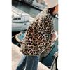 Winter Damen Festival Street Fashion Animal Print Revers Jacke