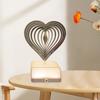 Decorative Night Light Geometric Sculpture Colors Changing Atmosphere Rotating Desk Lamp