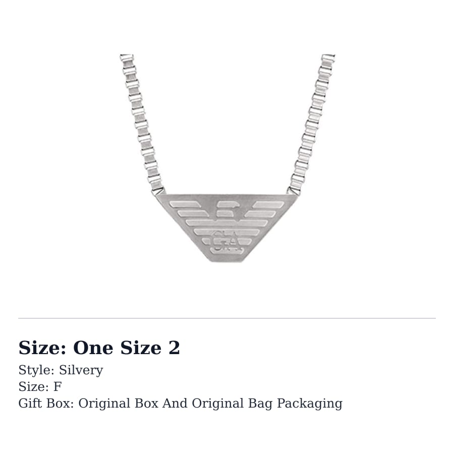 Emporio Armani Stainless Steel Necklaces Men's EGS2984040