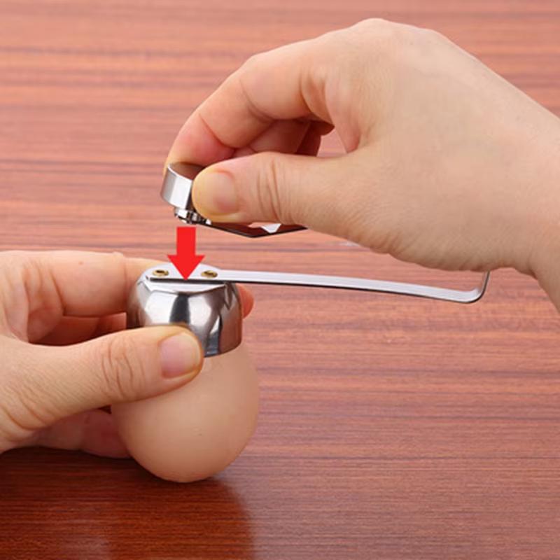 Stainless Steel Egg Topper Cutter Metal Egg Scissors Boiled Raw Opener Creative Kitchen Tools Gadgets Accessories Cool Gadgets