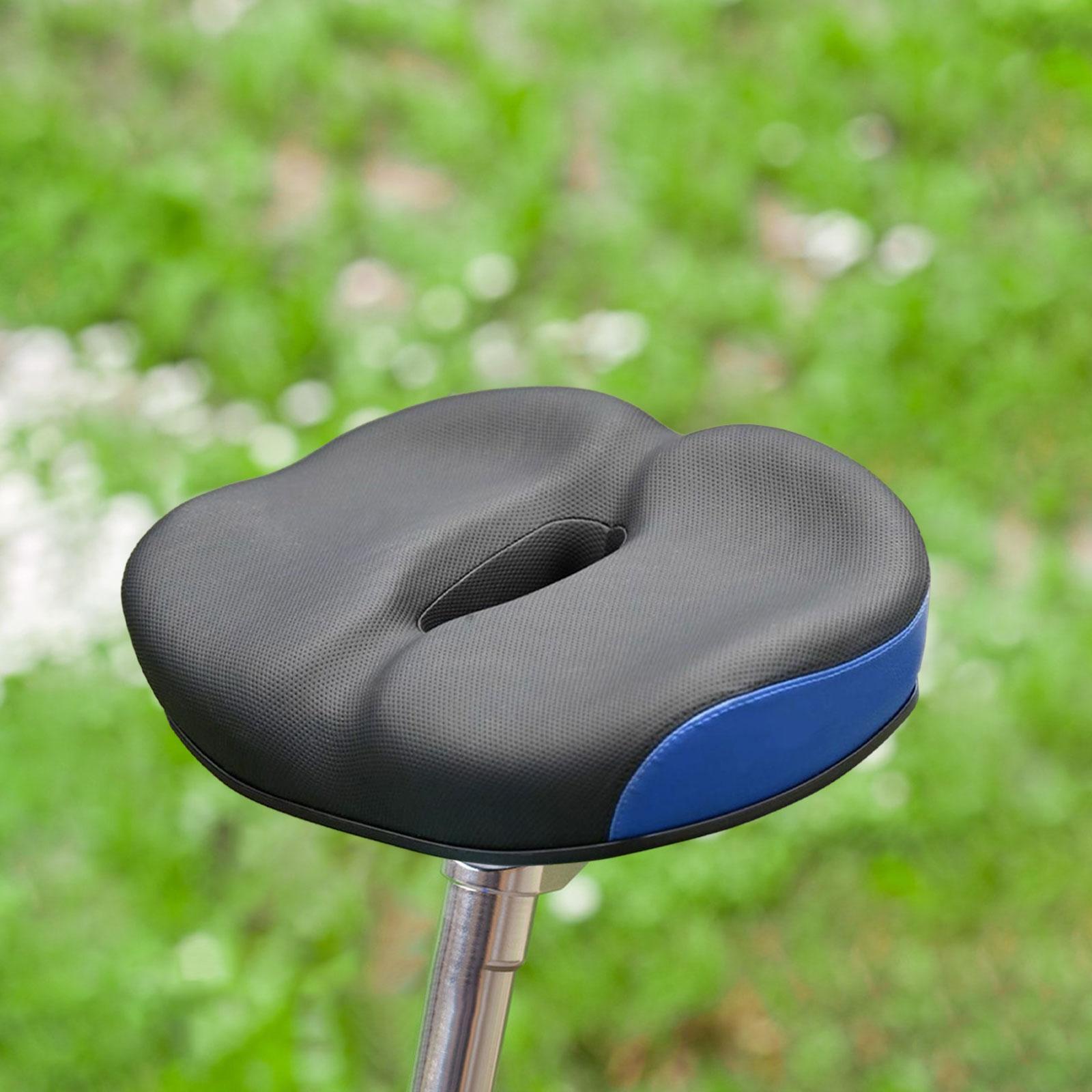 

Велосипедне сідло Гірське Зручне Розширене Потовщене Велоспорт Амортизація Елегантне Дихаюче 29x22x8.5см М яка Подушка синій