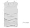 Herrenweste aus gekämmter Baumwolle (40 Count): Unterwäsche aus reiner Baumwolle, Sportunterwäsche aus reiner Baumwolle, Tanktop mit weiten Schultern, Basisschicht für Frühling/Sommer.