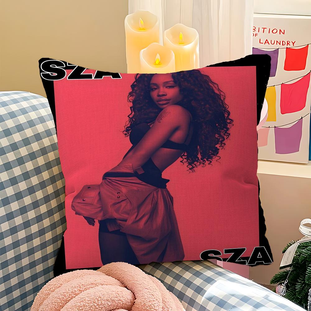 Pop Singer Sza Pillow Anime Pillow Sofa Bed Head Pillow Cover Cushion Cover 45x45 Cm Fashion 40cmx40cm