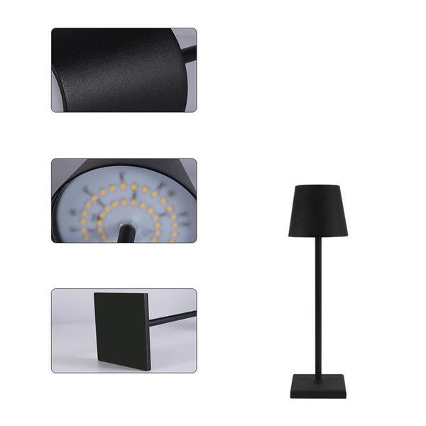 מנורת שולחן LED USB סוללה מנורת שולחן למלון מסעדה יוקרתית מודרנית אלחוטית Decorlamparas De Mesa מנורת לילה עמיד למים