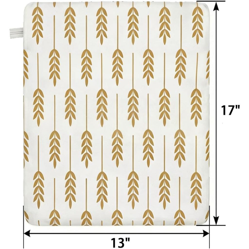 Saco de Pão de Cera de Abelha com Zíper, Pacote com 2 Reutilizável Caseiro Massa Fermentada Alimentos Revestimento de Cera de Abelha Sacos de Pão com Alça, 17x13 Polegadas Armazenamento de Alimentos Mantenha Fresco